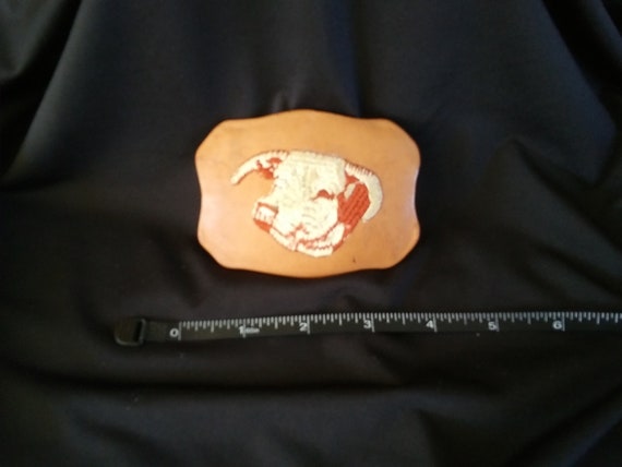 Belt Buckle, Leather - image 1