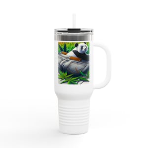 Vibrant Insulated Travel Mug - 40oz Tropical Panda Design, Eco-Friendly Drinkware, Gift for Travelers, Adventurers, Nature Lovers, [...]