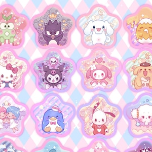 Hewwo Cat and Fwiends | Star Buttons