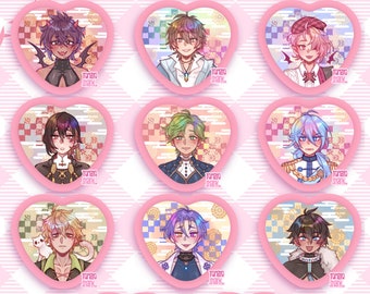 NU Carnival | Heart Buttons