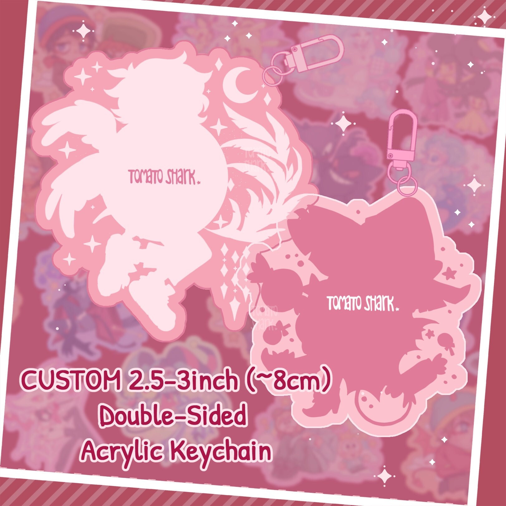 Custom 3-inch Acrylic Keychain Canada