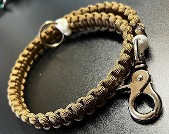 Paracord Jailer - Corrections Style Lanyard/Wallet Chain - 24in - Handmade - Choose Your Color(s)