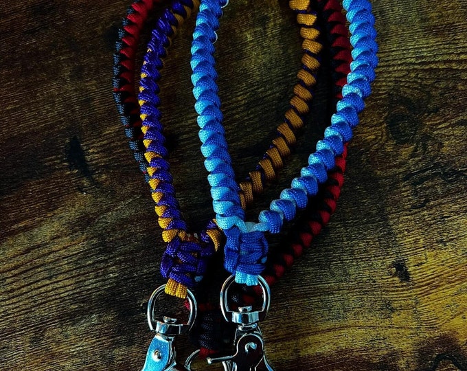 Featured listing image: Paracord Snake Knot Wristlet w/ Trigger Snap - Choose Your Color(s) - Handmade
