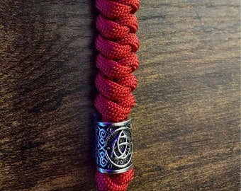 Paracord Viking Rune Shackle Keychain