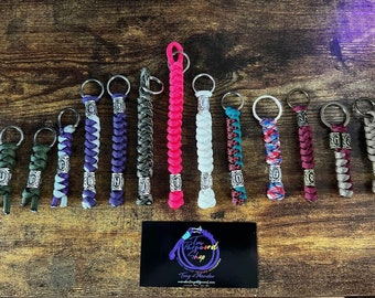 Paracord Snake Knot Rune Keychain • Paracord Keychain • Viking Rune Keychain • Various Colors!