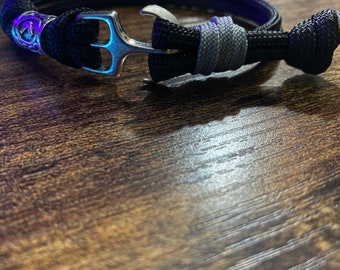 Paracord Viking Rune Anchor Bracelet