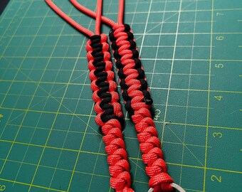 Paracord Wristlet w/ Key Ring - Various Colors Available