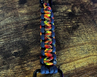 Paracord D-Ring + Carabiner Keychain - Paracord Keychain - Choose Your Color(s)!