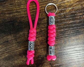 Paracord Viking Keychain - Bundle - Hot Pink