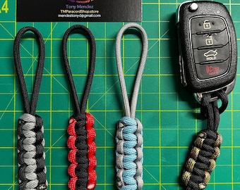 Paracord Key Fob Attachment  - Paracord Accessories - Handmade - EDC - Choose Your Color(s)