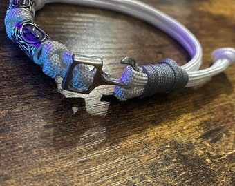 Paracord Viking Rune Anchor Bracelet