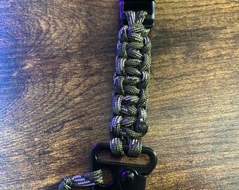 Paracord Keychain w/ Sling Carabiner and Detachable Key Ring