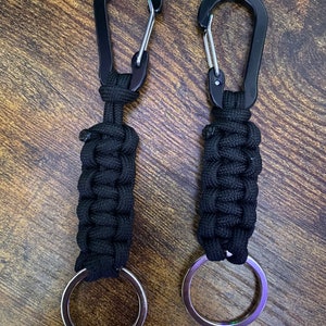 550 Paracord Keychain w/ Carabiner Bundle