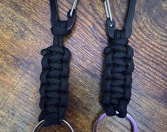 550 Paracord Keychain w/ Carabiner Bundle