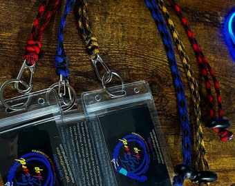 Paracord ID Badge Holder - Paracord Neck Lanyard