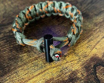Paracord Cobra Knot Bracelet w/ Ferro Rod