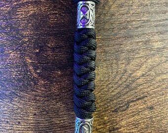 Paracord Snake Knot Viking Rune Keychain