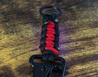 Paracord Keychain • Paracord Carabiner Keychain • Carabiner Keychain • Various Colors Available!