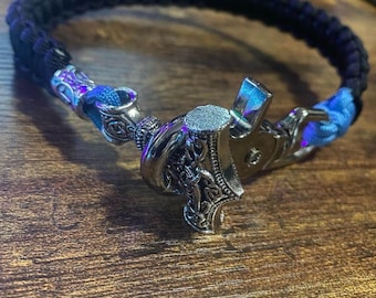 Custom Paracord Viking Lanyard w/ Thors Hammer