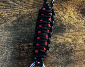 Paracord Keychain w/ Carabiner + Shackle