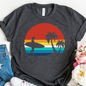Retro Surfer Shirt, Surfing Lovers Shirts, Vintage Retro Surfing T-Shirt, Sport Lover Tshirt, Gift For Surfer, Beach Tee, Surfing Tees