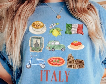 Comfort Colors® Italy Shirt, Italy Vacation T-Shirt, Love Italy Shirt, Italy Family Trip Shirt, Italian Shirt, Italy Gifts, Italy Travel Tee