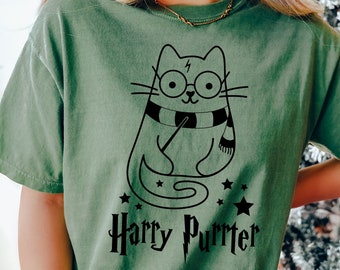 Putter Cat Shirt, Cute Cat Shirt, Harry Cat Shirt, Fantastic Movie Tee, Cat Lover Gift, Magic Cat Shirt, Harry Fan Shirt, Cat Lover T- Shirt