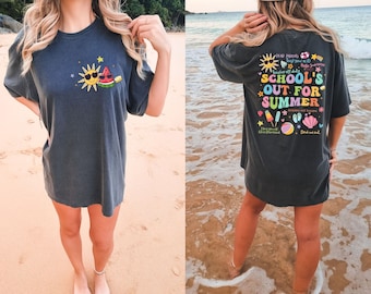 Teacher Summer Shirt, Comfort Colors Teacher Holiday Tee, Gift for Teacher, Teacher Vacation Shirts, Summer Break Tshirt, End of Year Tee