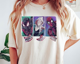 Comic Book Shirt - Miles And Gwen Shirt - Funny Geek Shirt - Comfort Colors - Spiderverse Shirt - Spider Shirt - Gift For Geek