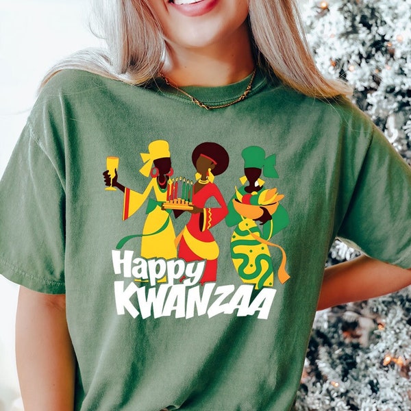 Happy Kwanzaa Shirt - Kwanzaa Celebration Shirt - Family Matching Kwanzaa T-Shirts - African Culture Holiday Shirt - Kwanzaa Gift