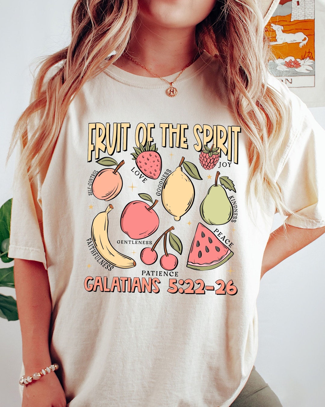 The Fruit of the Spirit Shirt, Christian Bible Verse Shirt, Vintage ...