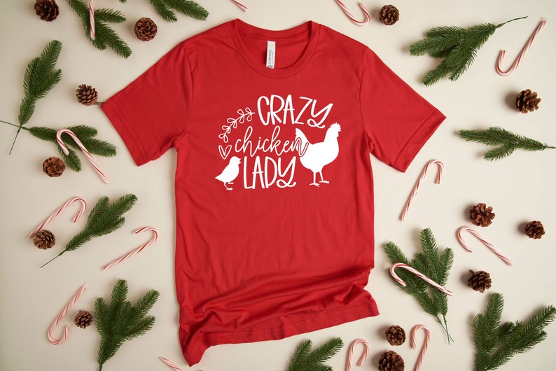 Crazy Chicken Lady Shirt, Chicken Coop Tee, Chicken Lover Tshirt, Chicken Mom Gifts, Chicken Farmer Girl Tee Shirt, Funny Sarcastic T-shirt bild 6