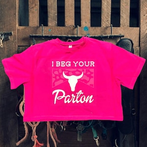I beg your Parton crop top