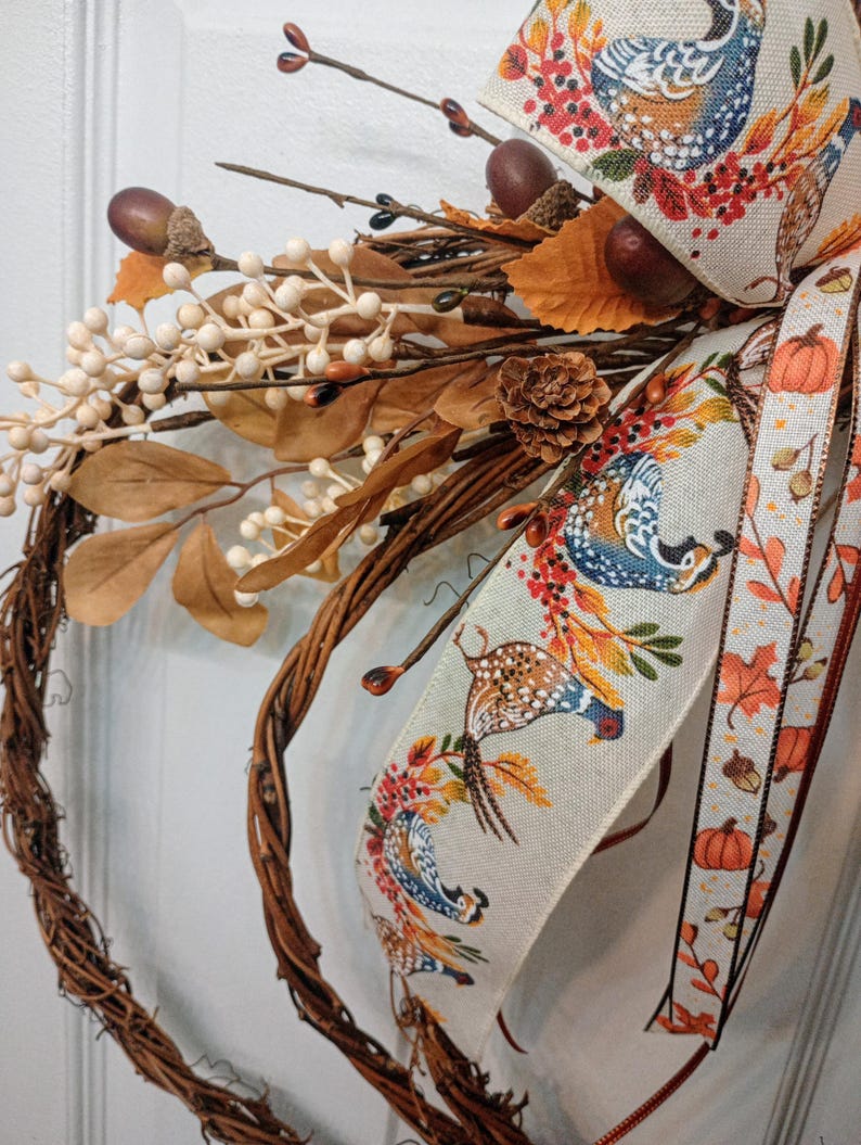 Bestselling Fall Pumpkin Wreath, Grapevine Pumpkin Wreath, Popular Fall