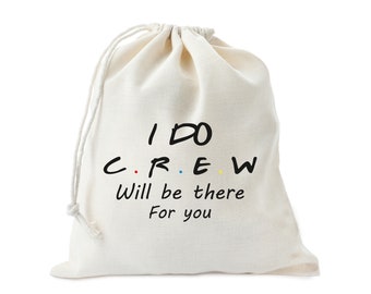 Friends Hangover Kit - I Do Crew - Will Be There For You - Friends themed favor bags -Hen Party Favors - Bridesmaid Friends Party Bags