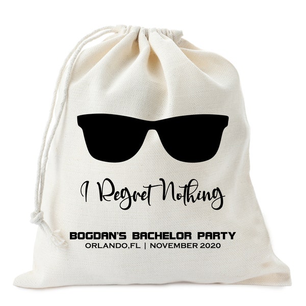 I Regret Nothing Bag - Cotton bags - Favor bag - Party bags - Customized Cotton Bags - New Year Gifts - Birthday Gift bags