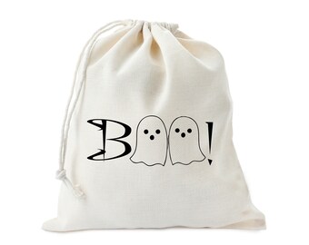 Boo Boo Bag - Halloween Treat Bag - Party Favor Bag - Fabric Drawstring Bag - Boo Crew Halloween Party Favor Bags - Custom Bachelorette Bags