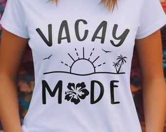 Vacay Mode SVG PNG | Vacay Mode | Beach | Cricut Cut File | Instant Download