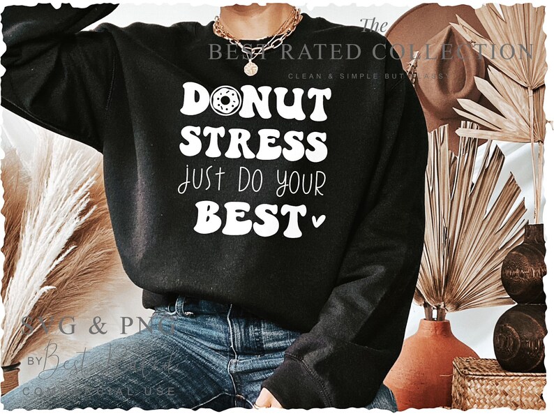 Do Not Stress SVG PNG | Doing My Best | Mental Health | Cricut Cut File ...