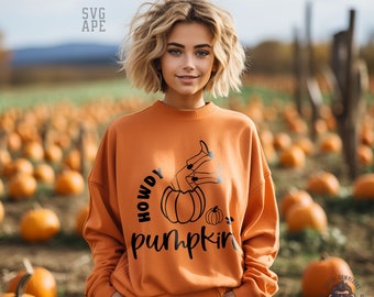 Bonjour citrouille SVG PNG | Chemise d'Halloween | Halloween | Citrouille d'automne | Fichier de coupe Cricut | Téléchargement instantané