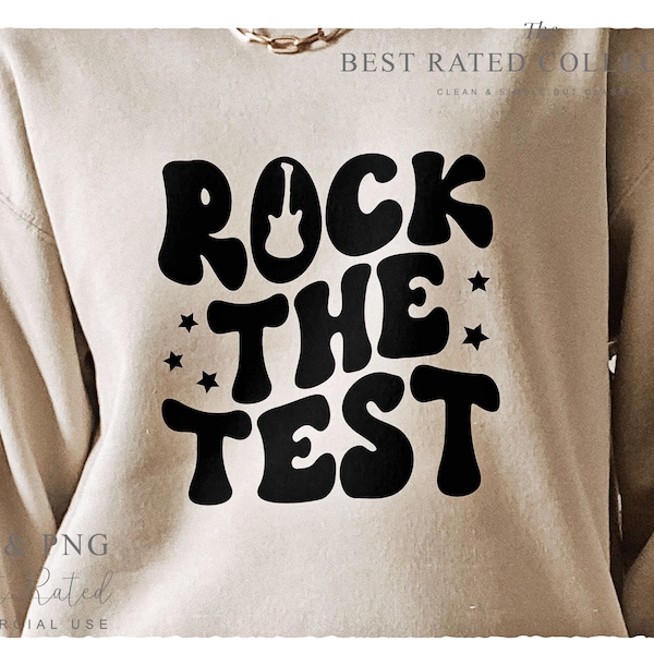 Test Day SVG PNG, Rock The Test, Teacher Testing Svg, Testing Svg, Teacher Shirt Svg, Test Day Svg, Test Svg, Teacher Svg, Graduation Svg