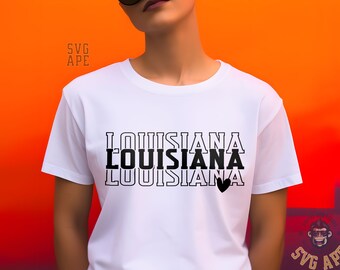 Love Louisiana SVG PNG | Louisiana Files | Louisiana s | Cricut Cut File | Instant Download