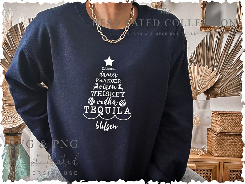 Bebida navideña divertida SVG PNG / Refranes sobre el vino / Citas sobre el vino / Archivo de corte Cricut / Descarga instantánea imagen 8