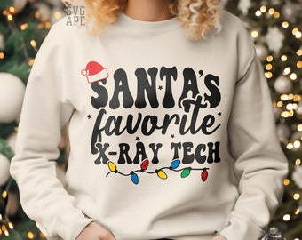 Santa's Favorite X-ray Tech, Merry Christmas Svg, Radiology Tech Svg, Santas Favorite Svg, Radiology Svg, Favorite Xray Tech, Xray Tech Svg