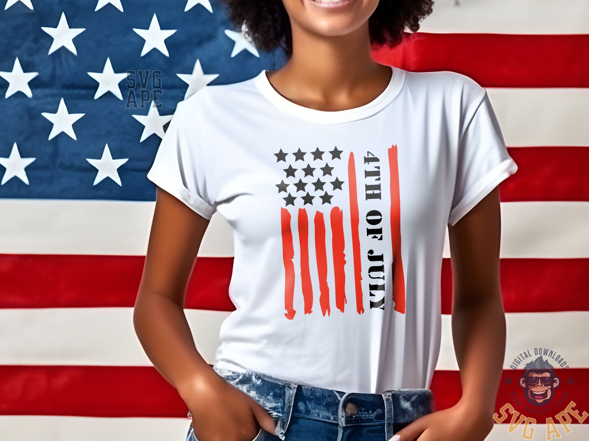 American Flag SVG PNG | 4th of July Flag | Independence Day | Cricut ...