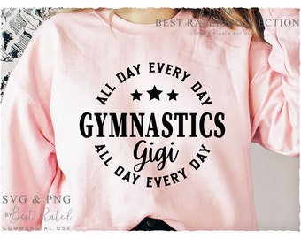 Gymnastics Gigi SVG PNG, Mamaw, Grandma Svg, Gymnastics Svg, Grandmother Svg, Gymnastics Png, Sports Svg, Gymnastics Mom Svg