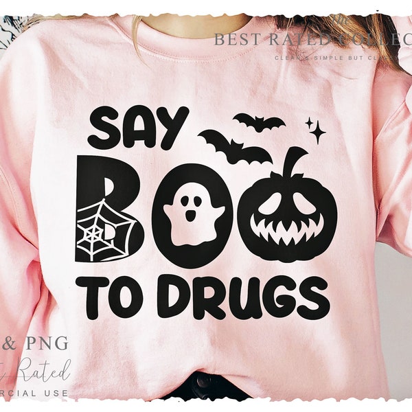 Say Boo To Drugs, Red Ribbon Week SVG PNG, Do Milfs Not Drugs, 420 Svg, Holiday Svg, Doctor Svg, Dad Svg, Cancer Ribbon Svg