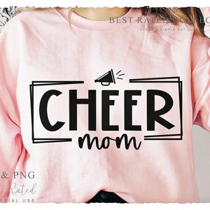 Cheer Mom SVG PNG, Cheer Mom Png, Cheer Leader Svg, Cheer Megafoon Svg, School Spirit Svg, Cheer Bow Svg, Basketbal Svg, Cheer Mom