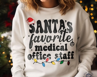 Personal médico favorito de Santa Claus SVG PNG / Feliz Navidad / Navidad divertida / Favorito de Santa Claus / Archivo de corte Cricut / Descarga instantánea