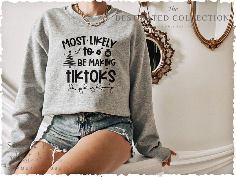 Most Likely to Make Tiktoks SVG PNG Halloween Png Holiday - Etsy UK